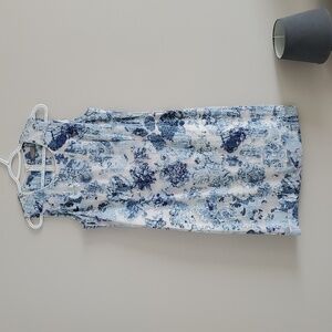 Wmn Elton Flower Pattern Sleeveless Elegant Shift Brunch Dress Size EU36 Or US S